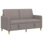 Preview: Sofa mit Stauraum Taupe 152 x 78 x 87 cm Polyester