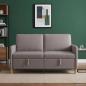 Preview: Sofa mit Stauraum Taupe 152 x 78 x 87 cm Polyester