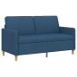 Preview: Sofa mit Stauraum Blau 152 x 78 x 87 cm Polyester