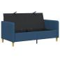 Preview: Sofa mit Stauraum Blau 152 x 78 x 87 cm Polyester