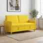 Preview: ARDEBO.de - Sofa mit Stauraum Helles Gelb 152 x 78 x 87 cm Polyester