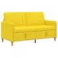 Preview: Sofa mit Stauraum Helles Gelb 152 x 78 x 87 cm Polyester