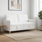 Preview: ARDEBO.de - Sofa mit Stauraum Weiß 152 x 78 x 87 cm Polyester