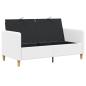 Preview: Sofa mit Stauraum Weiß 152 x 78 x 87 cm Polyester