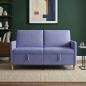 Preview: ARDEBO.de - Sofa mit Stauraum Jeans blau 152 x 78 x 87 cm Polyester