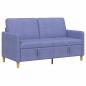Preview: Sofa mit Stauraum Jeans blau 152 x 78 x 87 cm Polyester