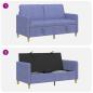 Preview: Sofa mit Stauraum Jeans blau 152 x 78 x 87 cm Polyester