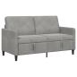 Preview: Sofa mit Stauraum Hellgrau 152 x 78 x 87 cm Polyester