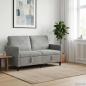 Preview: Sofa mit Stauraum Hellgrau 152 x 78 x 87 cm Polyester