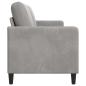 Preview: Sofa mit Stauraum Hellgrau 152 x 78 x 87 cm Polyester