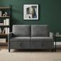 Preview: Sofa mit Stauraum Dunkelgrau 152 x 78 x 87 cm Polyester