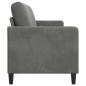 Preview: Sofa mit Stauraum Dunkelgrau 152 x 78 x 87 cm Polyester