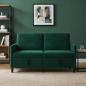 Preview: ARDEBO.de - Sofa mit Stauraum Dunkelgrün 152 x 78 x 87 cm Polyester