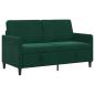 Preview: Sofa mit Stauraum Dunkelgrün 152 x 78 x 87 cm Polyester