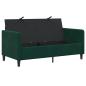 Preview: Sofa mit Stauraum Dunkelgrün 152 x 78 x 87 cm Polyester