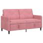 Preview: Sofa mit Stauraum Rosa 152 x 78 x 87 cm Polyester
