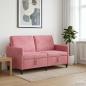 Preview: Sofa mit Stauraum Rosa 152 x 78 x 87 cm Polyester