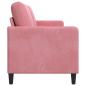 Preview: Sofa mit Stauraum Rosa 152 x 78 x 87 cm Polyester