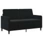 Preview: Sofa mit Stauraum Schwarz 152 x 78 x 87 cm Polyester