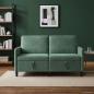 Preview: ARDEBO.de - Sofa mit Stauraum Meergrün 152 x 78 x 87 cm Polyester