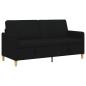 Preview: Sofa mit Stauraum Schwarz 172 x 78 x 87 cm Polyester