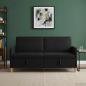 Preview: Sofa mit Stauraum Schwarz 172 x 78 x 87 cm Polyester