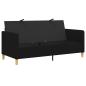 Preview: Sofa mit Stauraum Schwarz 172 x 78 x 87 cm Polyester