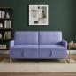 Preview: ARDEBO.de - Sofa mit Stauraum Jeans blau 172 x 78 x 87 cm Polyester