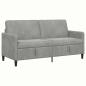 Preview: Sofa mit Stauraum Hellgrau 172 x 78 x 87 cm Polyester