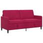Preview: Sofa mit Stauraum Weinrot 172 x 78 x 87 cm Polyester
