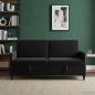 Preview: Sofa mit Stauraum Schwarz 172 x 78 x 87 cm Polyester