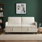 Preview: Sofa mit Stauraum Creme 172 x 78 x 87 cm Polyester