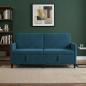 Preview: ARDEBO.de - Sofa mit Stauraum Blau 172 x 78 x 87 cm Polyester