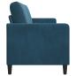 Preview: Sofa mit Stauraum Blau 172 x 78 x 87 cm Polyester
