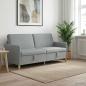 Preview: ARDEBO.de - Sofa mit Stauraum Hellgrau 192 x 78 x 87 cm Polyester