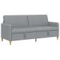 Preview: Sofa mit Stauraum Hellgrau 192 x 78 x 87 cm Polyester