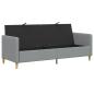 Preview: Sofa mit Stauraum Hellgrau 192 x 78 x 87 cm Polyester