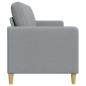 Preview: Sofa mit Stauraum Hellgrau 192 x 78 x 87 cm Polyester