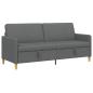 Preview: Sofa mit Stauraum Dunkelgrau 192 x 78 x 87 cm Polyester