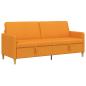 Preview: Sofa mit Stauraum Dunkelgelb 192 x 78 x 87 cm Polyester