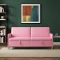 Preview: ARDEBO.de - Sofa mit Stauraum Rosa 192 x 78 x 87 cm Polyester