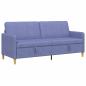 Preview: Sofa mit Stauraum Jeans blau 192 x 78 x 87 cm Polyester