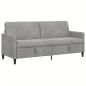 Preview: Sofa mit Stauraum Hellgrau 192 x 78 x 87 cm Polyester