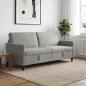 Preview: Sofa mit Stauraum Hellgrau 192 x 78 x 87 cm Polyester