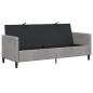 Preview: Sofa mit Stauraum Hellgrau 192 x 78 x 87 cm Polyester