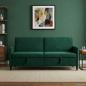 Preview: ARDEBO.de - Sofa mit Stauraum Dunkelgrün 192 x 78 x 87 cm Polyester