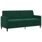 Preview: Sofa mit Stauraum Dunkelgrün 192 x 78 x 87 cm Polyester