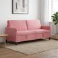 Preview: ARDEBO.de - Sofa mit Stauraum Rosa 192 x 78 x 87 cm Polyester