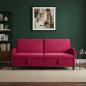 Preview: ARDEBO.de - Sofa mit Stauraum Weinrot 192 x 78 x 87 cm Polyester