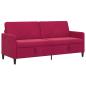 Preview: Sofa mit Stauraum Weinrot 192 x 78 x 87 cm Polyester